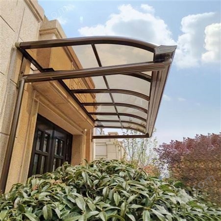 梅州铝合金雨棚生产 耀铧 家用铝合金雨棚 阳台防雨棚子