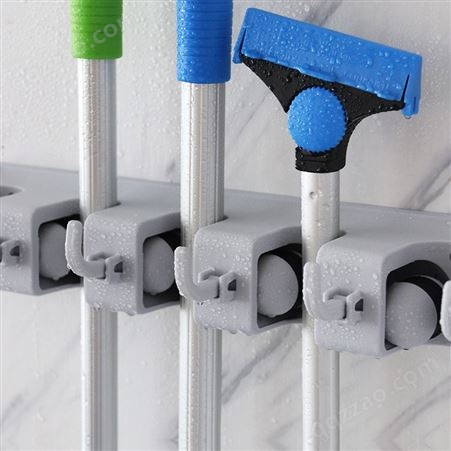 CT施达 塑料清洁工具扫把挂钩 卫生间浴室收纳置物挂架夹扣 强力排钩