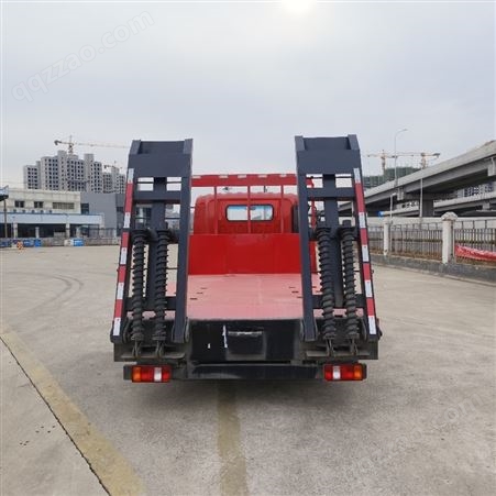 重汽豪沃曼蓝牌平板车 板长4.2米全国送车包上牌挖机拖车运输车
