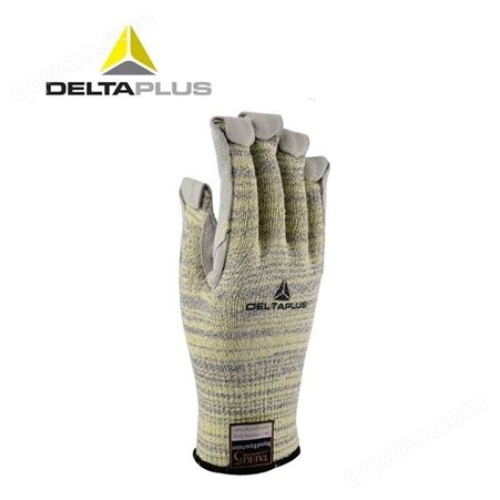 代尔塔 202012 防切割手套耐磨耐高温牛皮防护手套