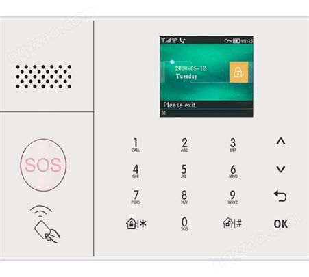 wifi+GSM 4G双网智能报警系统 涂鸦语音控制家用监控感应报警器
